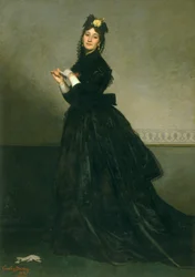 手袋をした女性、1869